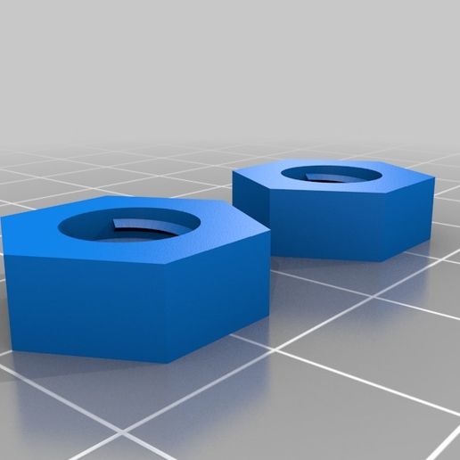 ISO Metric Nut 8mm 3D model