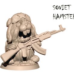 Soviet-hamster.jpg STL file SOVIET HAMSTER 32mm・3D printing idea to download