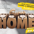 download-13.png Home Sweet Home 3D-Print, Tealight & Pen Holder Combo, Perfect Gift for New Homeowners