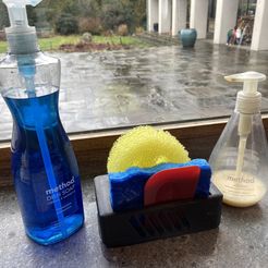 IMG_4001.jpg Archivo STL Scrub Daddy Caddy / Normal Sponge Soap Holder 3D Print Design・Plan de impresora 3D para descargar