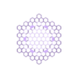 LargeHexOVMain.stl STL file Hexagon Overload Shade (2 sizes available)・3D printable model to download