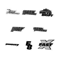 asdfffd.png 3D MULTICOLOR LOGO/SIGN - Fast & Furious Movie Titles Pack