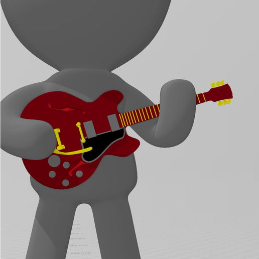 Guitarra-2.png STL-Datei Robert Guitarist Flowerpot herunterladen • Vorlage für den 3D-Druck, 3Leones