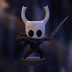 Render.jpg Archivo OBJ gratis Hollow Knight: La estatua del Caballero・Plan imprimible en 3D para descargar