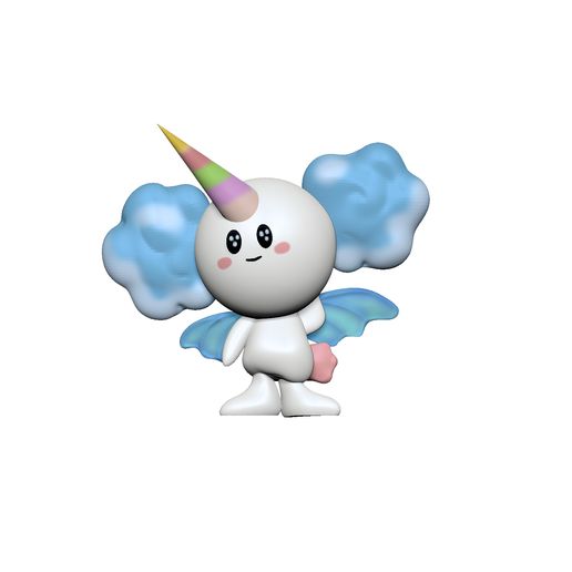 cloud x unicorn 3D model
