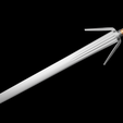 Preview02.png Geralt Silver Sword -The Witcher 3 Version 3D print model