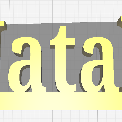 Natali name keychain 3D model