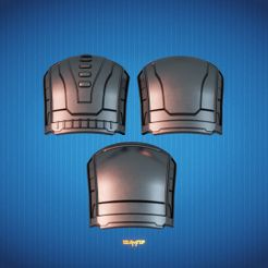 1-1.jpg Fichier STL Armure d'épaule mandalorienne personnalisée・Objet imprimable en 3D à télécharger