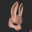 18.jpg The Huntress Mask - Dead by Daylight - The Rabbit Mask 3D print model