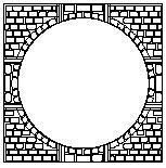 32mm gauge 84mm diameter wagon turntable corners large stone plus base 3D model