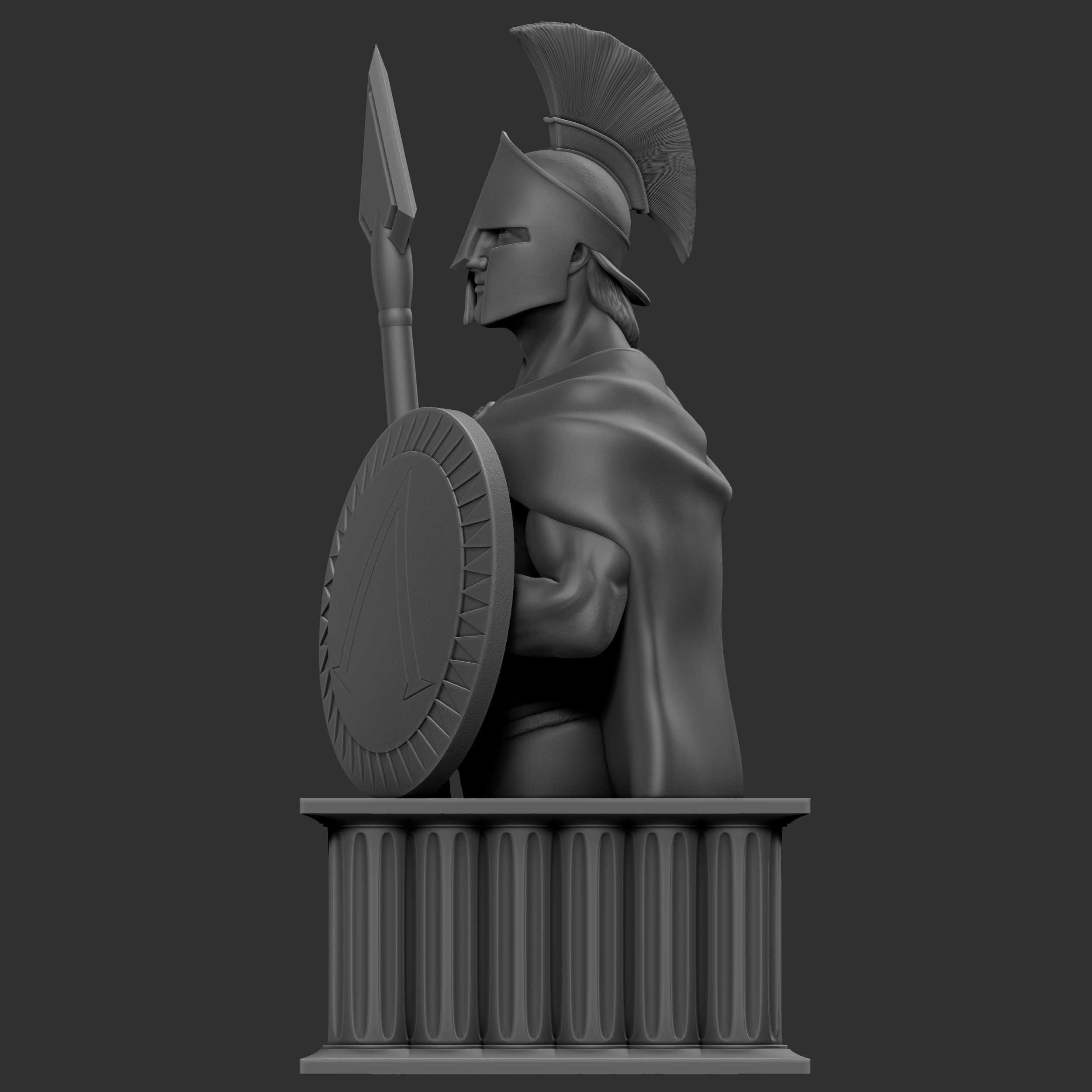 3.jpg Archivo 3D Escultura de un guerrero espartano en 3D・Objeto imprimible en 3D para descargar, ozinhow