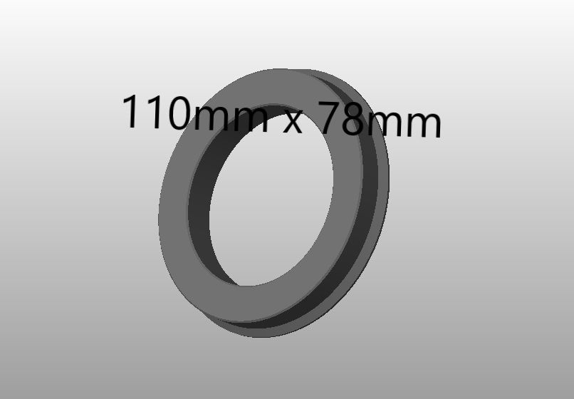 Download STL file centring ring for rims 110 mm to 78 mm , HUB CENTRIC