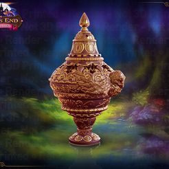 Cleric_RENDER.jpg STL-Datei Cleric's Incense Burner Würfelturm - SUPPORT FREE!・3D-Drucker-Vorlage zum herunterladen