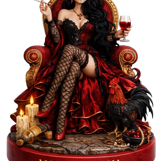 Pomba Gira Maria Padilha 2 - Spiritual Entity of Strength, Power and Protection (STL for 3D Printing)