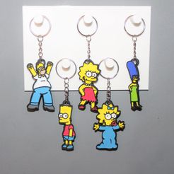 IMG_2869.jpg Fichier STL 5 Keychains Simpson 2・Modèle pour imprimante 3D à télécharger