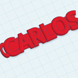 CARLOS.png KEYCHAIN WITH NAME CARLOS