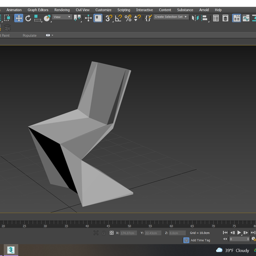 Chair-1016-3.png Datei DWG Stuhl 1016 3D-Modell・Design für 3D-Drucker zum herunterladen, sunriseHA