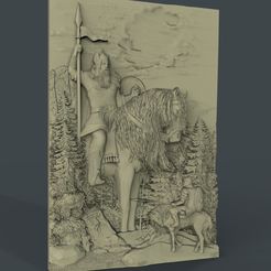 04_024_panno_Svyatogor.jpg Panno Sviatogor gigante cnc router art frame on horse