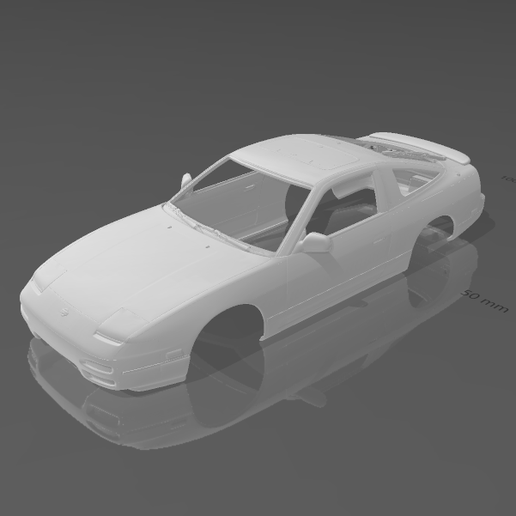 🐚 Nissan 180SX Shell Body - Divided Parts for Easy Printing・ STL File ...
