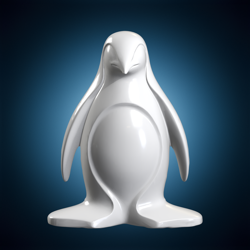 Minimalist Penguin 3D Print Model