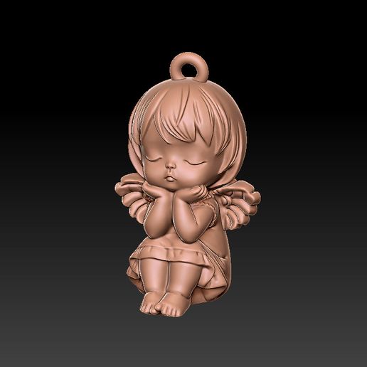 little angel pendant 3D model