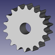 z18.png ANSI 25 // gear wheel // STL file