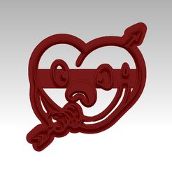 corazon-muriendo-01.jpg Fichier STL Découpeur de biscuits de la Saint-Valentin en forme de cœur mourant・Objet imprimable en 3D à télécharger, Adan3d