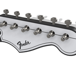 Llavero_Fender-v2.png STL-Datei Fender-Gitarren-Kopfplattenschlüsselhalter・3D-druckbare Vorlage zum herunterladen