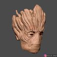 15.jpg Groot mask - Guardians of the Galaxy - Marvel comics cosplay 3D print model