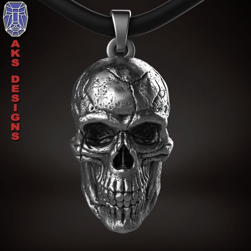 Skull version 1 Pendant jewelry 3D model