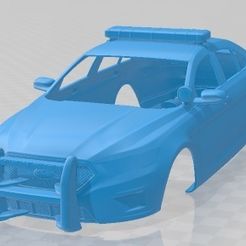 Ford-Taurus-Police-Interceptor-Sedan-2013-1.jpg 3D file Ford Taurus Police Interceptor Sedan 2013 Printable Body Car・3D print model to download