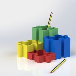 render_01.JPG Puzzle pencil cup