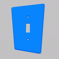 toon_switch.png Free STL file Toon Light Switch Plate・3D printing template to download
