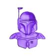 boba fett.stl Boba Fett Badge or Logo - Star Wars