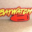 vigilantes-de-la-playa-baywatch-mitch-buchannon-elektra.jpg Beachwatch, Baywatch, television series, david, float, sign, poster, signboard, logo, logo, heat