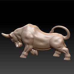 bullGGG (1).jpg STL-Datei goats sculpture kostenlos・3D-Druck-Modell zum herunterladen