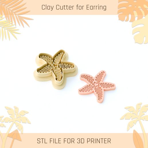 Ornamental Starfish Clay Cutter