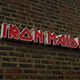 Preview.jpg Iron Maiden Logo Wall or Desktop Light Box Sign