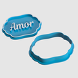 Amor.-v1.png Cookie cutter and marker for Christmas and New Year's.