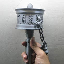 Capture d’écran 2018-01-08 à 15.10.19.png Free STL file Hand Prayer Wheel (Diameter 9cm)・Object to download and to 3D print