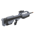 4.png BR55 - Anniversary Battle Rifle - Halo - Printable 3d model - STL + CAD bundle - Personal Use