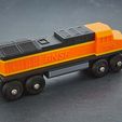 2020_02_08_0044.jpg Toy Train BNSF locomotive BRIO / IKEA compatible