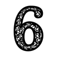 6.png Numeric Art 2D Number