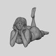 x.jpg 3D file Happy Woman Lying on Floor 3D Print Model・3D printer model to download, 3DGeshaft
