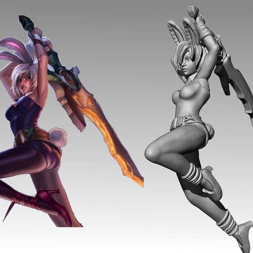 Battle Bunny Riven 3D model