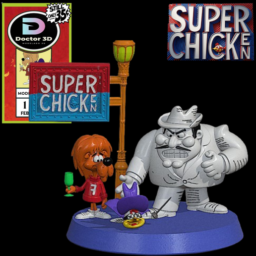 Super Chicken 1967 -diorama