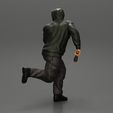3DG-0005.jpg gangster man in hoodie fears running and holds a baseball bat