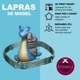 Lapras Gigantamax banner.jpg Archivo STL gratis Lapras Gigantamax - Pokemon・Objeto imprimible en 3D para descargar