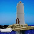 Faro.jpg Mangiabarche lighthouse. Sardinia. Italy