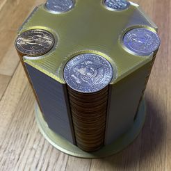 IMG_7936.jpeg US Coin Holder Pentagon - Nickel, Dime, Quarter, Half Dollar, Dollar